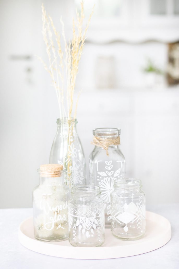 Upcycling: alte Gläser im Boho-Stil bemalen ! Schnell, einfach und schön