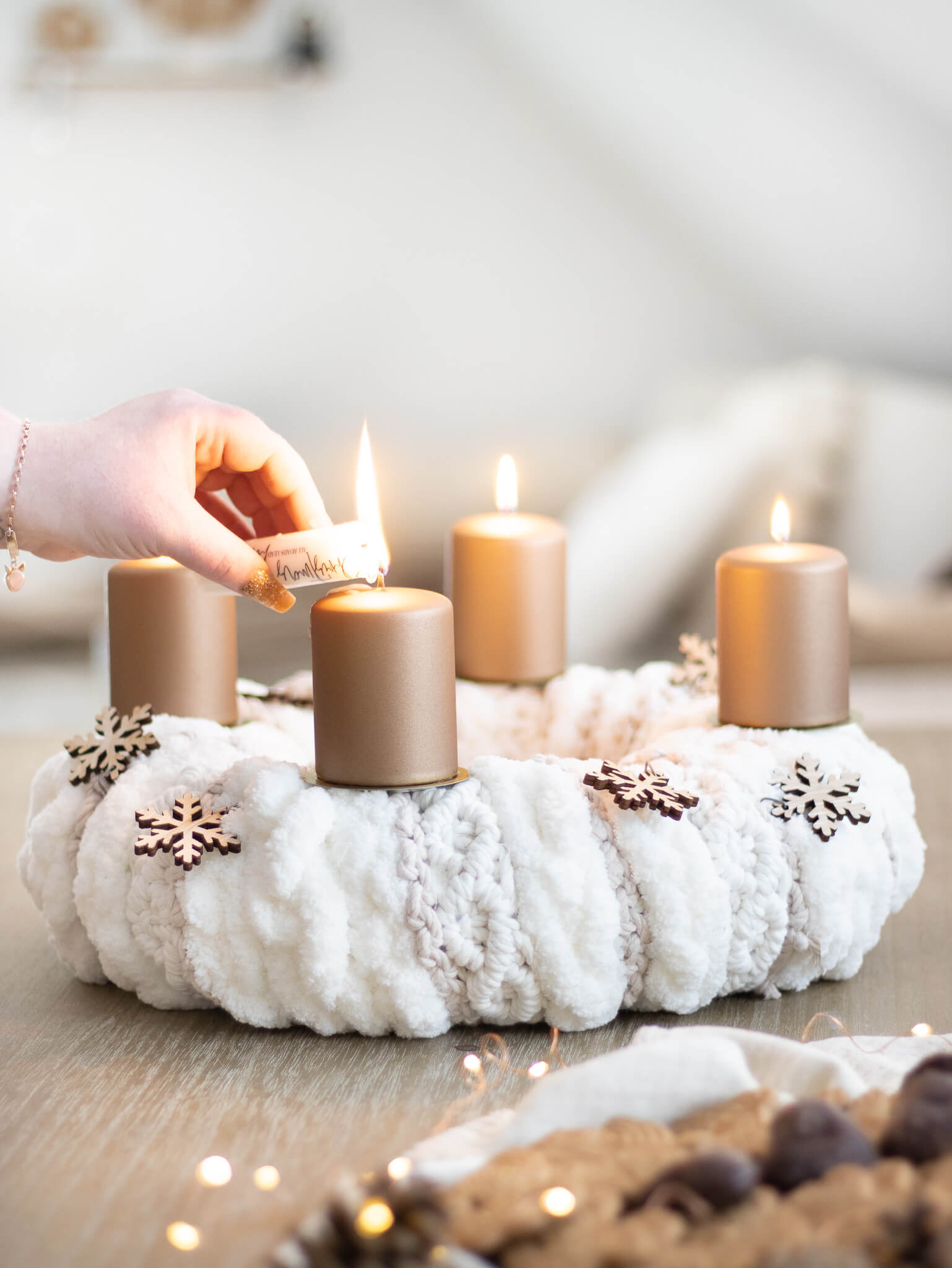 DIY Trend: Knüpf dir einen wunderschönen Makramee-Adventskranz