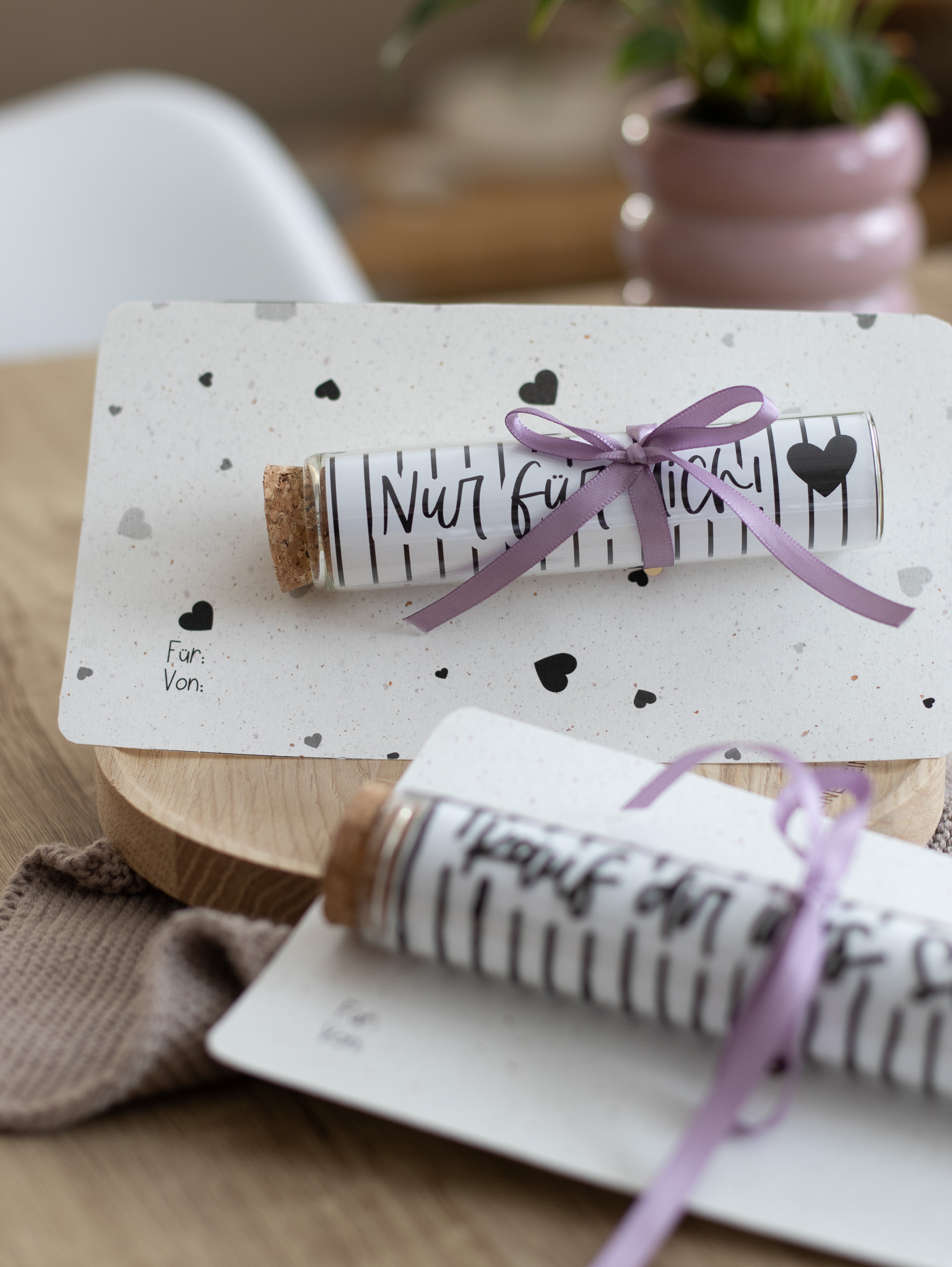 Kreatives DIY-Geldgeschenk im Reagenzglas